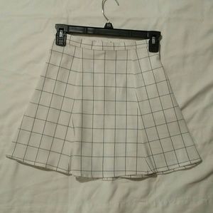 American Apparel Grid mini skirt